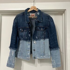 Gianni Bini Two Toned Denim Jacket